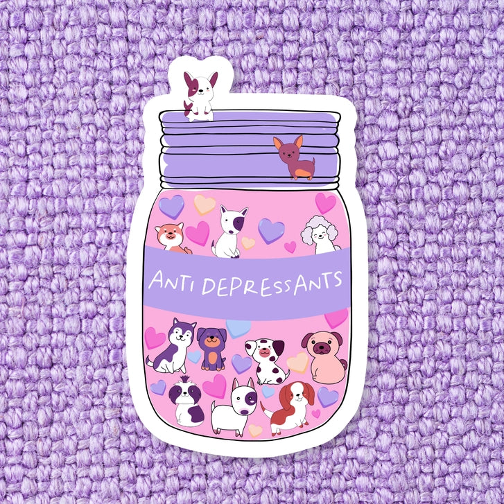 Dog Anti-sad Sticker