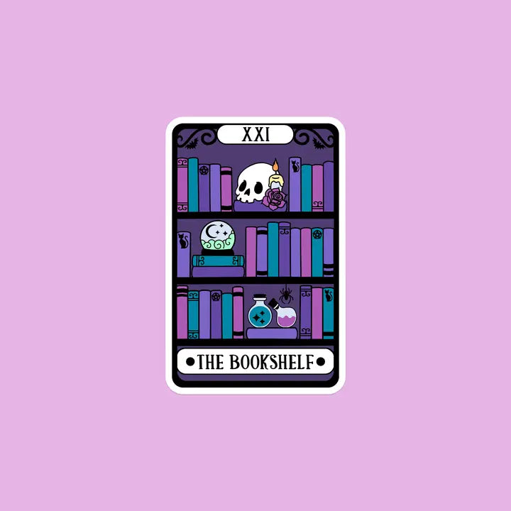 The Bookshelf Tarot Sticker – Lulu's Book Club