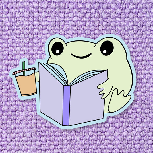 Book Frog Sticker